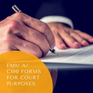 FM1/Form A/Form C100/Divorce Petition for court purposes
